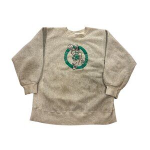Vintage 90s Hanes Beefy Boston Celtics NBA Reverse Weave Style Sweatshirt XL